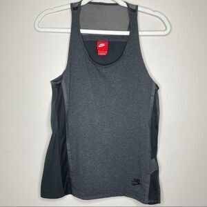 Nike Gray Black tank top‎ mesh workout activewear